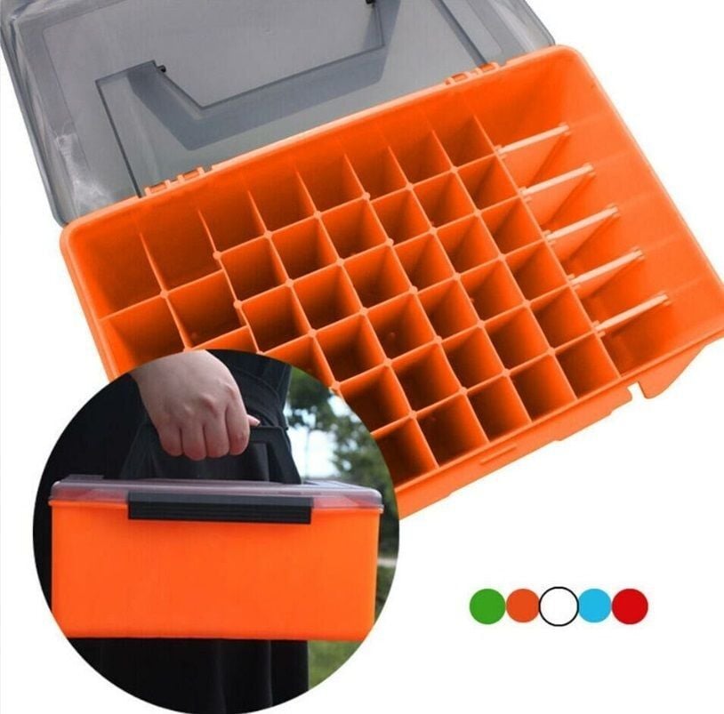 Shufa Suni Yem Kutusu 16cm x 16cm x 26cm (52 Bölmeli Çanta) Turuncu