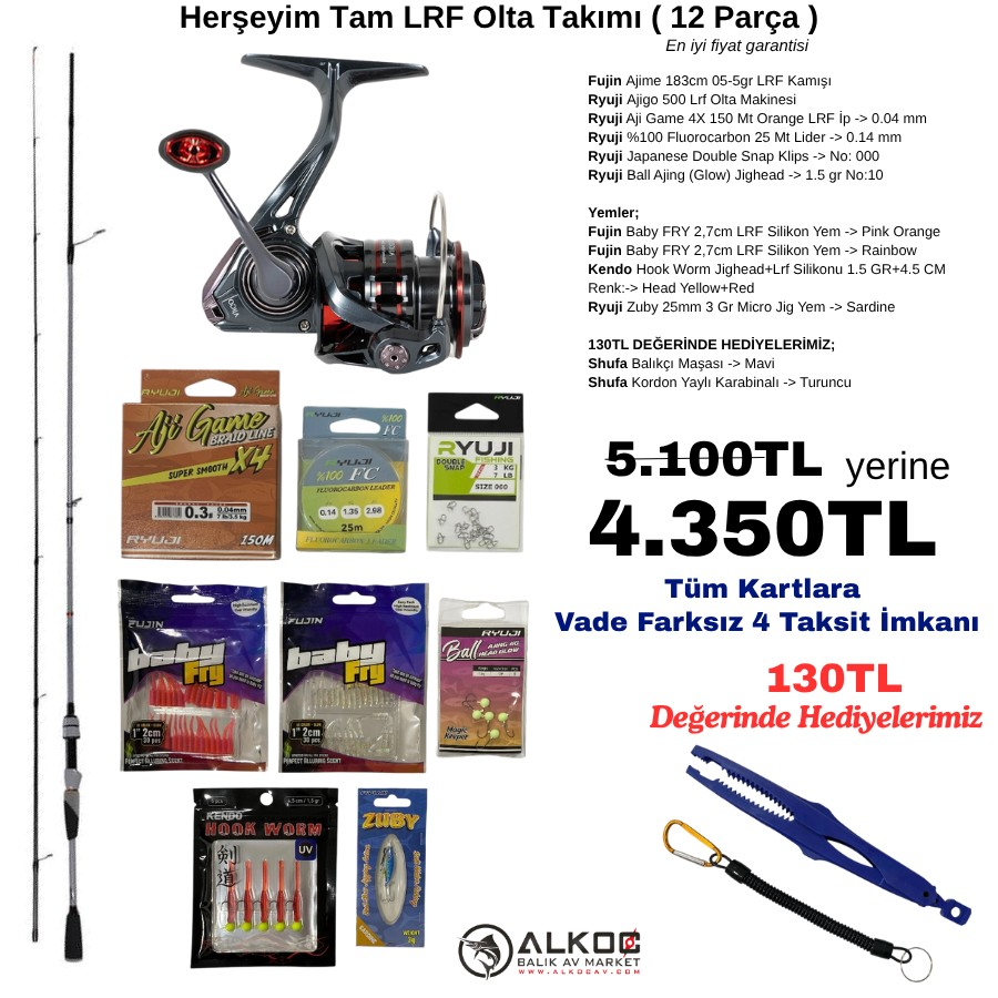 Herşeyim Tam LRF Olta Takımı ( 12 Parça )