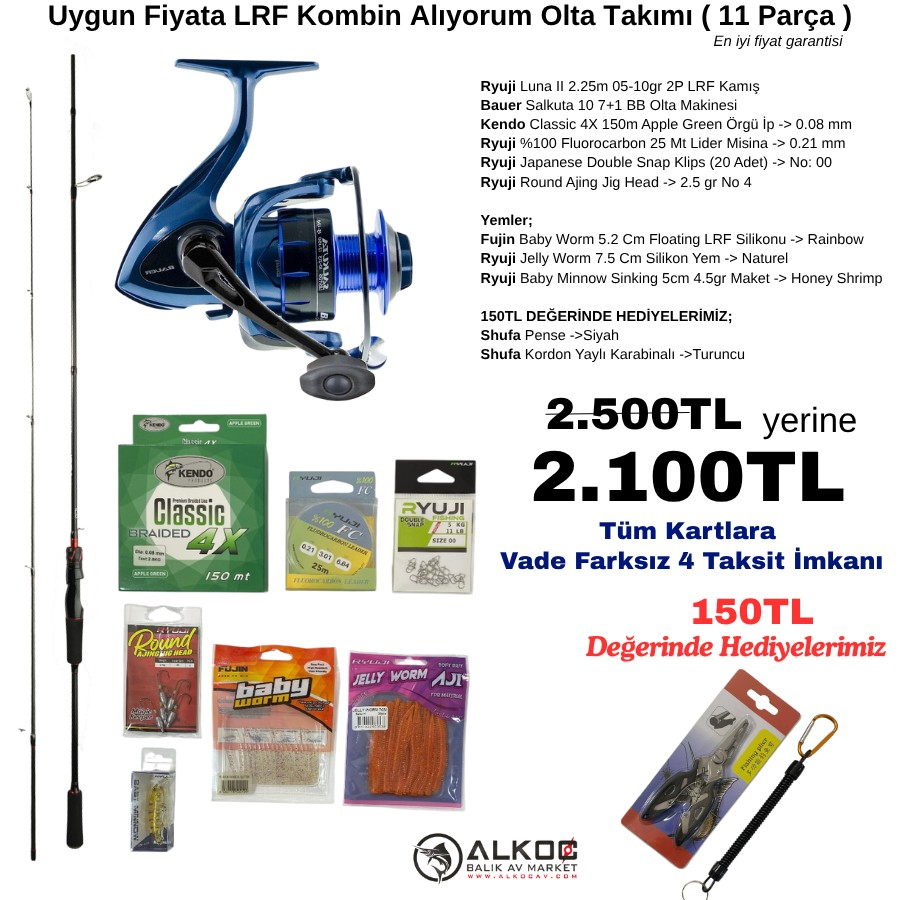 Uygun Fiyata LRF Kombin Alıyorum Olta Takımı ( 11 Parça )