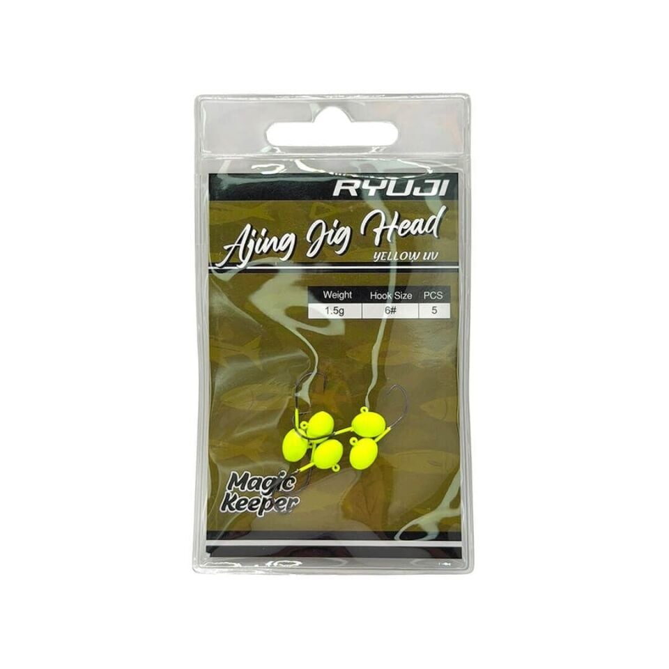 Ryuji Ajing Yellow UV Jig Head